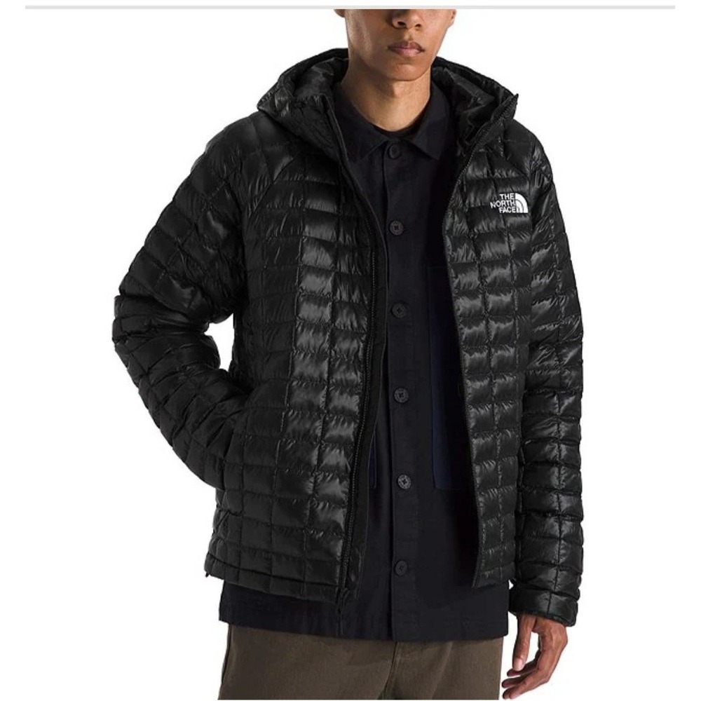 The North Face Men's ThermoBall Insulated Hooded Jacket TNF Black Sz M NEW! $250